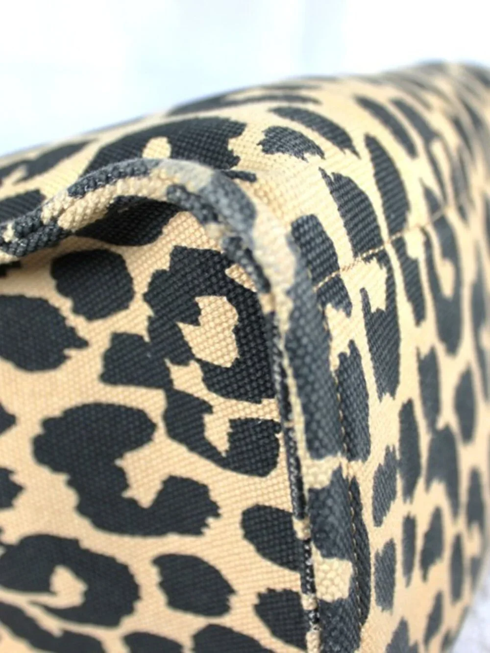 Coach New York Leopard Print Canvas Tote / Crossbody Bag